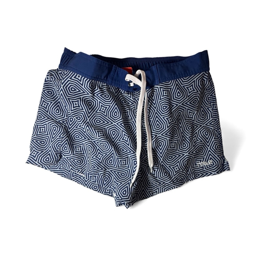NonWe women’s board shorts. Blue Geometric Swim Shorts size M liner